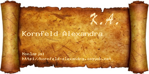 Kornfeld Alexandra névjegykártya